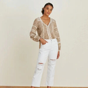 Veronica Beard Lyanna Blouse Stone Multi Floral 00